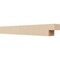 Ekena Millwork 4in. W x 4in. H x 32in. L Chapel Hill Woodgrain TimberThane Rafter Tail, Primed Tan RFTUR04X04X32CHPRCPR - alternate 1